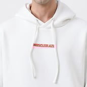 9 - MuscleBlaze Z-League Hoodie, Medium White