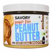 1 - Savory Sugar Free Peanut Butter,  500 g  Original Smooth 