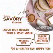 4 - Savory Chocolate High Protein Peanut Butter,  500 g  Crunchy 