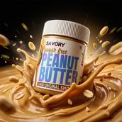 6 - Savory Sugar Free Peanut Butter,  200 g  Original Smooth 