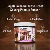 6 - Savory Sugar Free Peanut Butter,  200 g  Chocolate Creamy 