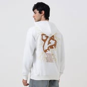 10 - MuscleBlaze Z Verse Oversized Solid Hoodie, White Large