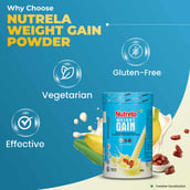 6 - Nutrela Weight Gainer, 1.1 lb Banana