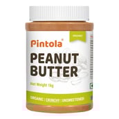 1 - Pintola Organic Peanut Butter,  1 kg  Crunchy 