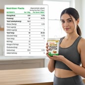 6 - Pintola High Protein Peanut Butter, 0.510 kg Unsweetened Creamy