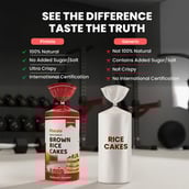 2 - Pintola Wholegrain Brown Rice Cakes,  Unsalted (Pack of 4)  130 g 