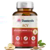 Vaamveda Apple Cider Vinegar (ACV) 500mg,  60 capsules  Unflavoured 