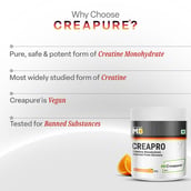 4 - MuscleBlaze CreaPRO Creatine with Creapure® Powder from Germany, Tangy Orange 0.55 lb