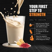 8 - AS-IT-IS Nutrition ATOM Beginners Whey Protein, 2.2 lb Kesar Kulfi