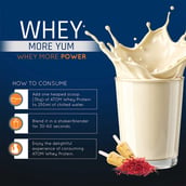 9 - AS-IT-IS Nutrition ATOM Whey Protein with Enzymes, 8.8 lb Kesar Kulfi