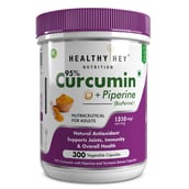 1 - HealthyHey Nutrition Curcumin with Bioperine, 300 veggie capsule(s)