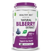 1 - HealthyHey Nutrition Natural Bilberry Extract,  60 veggie capsule(s) 