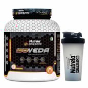 1 - Nutrela Sports Patanjali Isoveda Whey Protein Isolate,  4.4 lb  French Vanilla with Shaker 