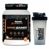 1 - Nutrela Sports Patanjali Mass Gainer,  2.2 lb  French Vanilla with Shaker 