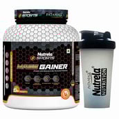 1 - Nutrela Sports Patanjali Mass Gainer,  4.4 lb  Malai Kulfi with Shaker 