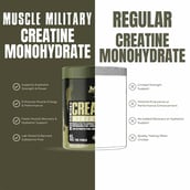 5 - Muscle Military Micronised Creatine Monohydrate,  Unflavoured  0.55 lb 