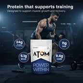2 - AS-IT-IS Nutrition ATOM PWR Whey Protein, 2.2 lb Double Rich Chocolate