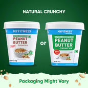 2 - Myfitness by brnd.me Natural Peanut Butter,  510 g  Crunchy 