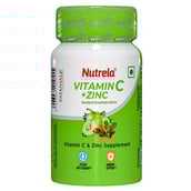 1 - Nutrela Vitamin C + Zinc,  60 capsules  Unflavoured 