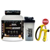 Nutrela Sports Patanjali Mass Gainer,  4.4 lb  French Vanilla with Shaker 