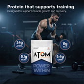6 - AS-IT-IS Nutrition ATOM PWR Whey Protein, 2.2 lb Dubai Kunafa