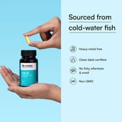 9 - HealthKart HK Vitals Fish Oil 1000mg with 180mg EPA and 120mg DHA,  30 capsules