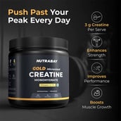 3 - Nutrabay Gold Micronised Creatine Monohydrate,  Pineapple Ice Tea  0.55 lb 