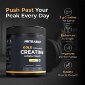 3 - Nutrabay Gold Micronised Creatine Monohydrate,  Lemon  0.26 lb 