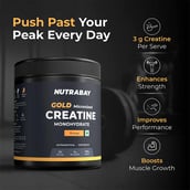 3 - Nutrabay Gold Micronised Creatine Monohydrate,  Orange  0.26 lb 
