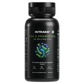 1 - Nutrabay Wellness Pre & Probiotic Digestive Support,  60 capsules  (50 Billion CFUs) 