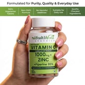 7 - Health Veda Organics Natural Vitamin-C 1000mg, 120 tablet(s) Unflavoured
