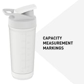 5 - MuscleBlaze Stainless Steel Gym Shaker Pro, White 700 ml