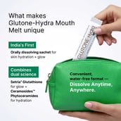 4 - Glutone Hydra Mouth Melt L-Glutathione with Ceramosides,  for Glowing Hydrated Skin  10 sachets/pack 