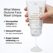 2 - Glutone Dermawhite & Hydrolyzed Almond Protein Face Wash,  100 ml  for Effective & Safe Skin Lightening 