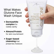 2 - Glutone Dermawhite & Hydrolyzed Almond Protein Face Wash, 100 ml for Effective & Safe Skin Lightening (Pack of 4)