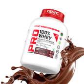 2 - GNC Pro Performance 100% Whey Protein New Formulation, 4 lb Chocolate Fudge