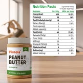 3 - Pintola All Natural Peanut Butter, 0.350 kg Extra Crunchy