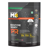 1 - MuscleBlaze Biozyme Performance Whey PR OP, 2.2 lb Refill Pouch Chocolate Fudge