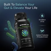 3 - Nutrabay Wellness Pre & Probiotic Digestive Support, 60 capsules (50 Billion CFUs)