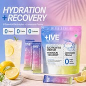 6 - Curiously +IVE Electrolytes Drink Mix Hydration + Recovery, 20 sachets/pack Lemonade