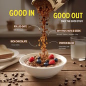 5 - MuscleBlaze High Protein Oats,  400 g  Blue Tokai Cafe Mocha