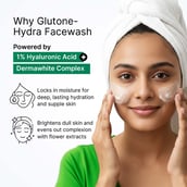 2 - Glutone Hydra Face Wash, 100 ml for Glow and Hydration (Pack of 3)