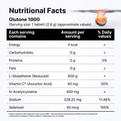 7 - Glutone 1000 Setria Glutathione Effervescent,  Unflavoured (Pack of 2)  15 tablet(s) 