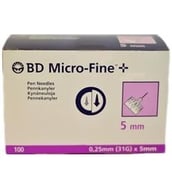 BD Pen Needles 5mm 31G,  50 
