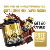 3 - One Science Nitra Whey Tiger Combo Pack, 4 lb Cookies and Cream with Daily Multivitamin 60 Capsules