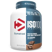 Dymatize ISO100 Whey Protein Isolate, 5 lb Fudge Brownie