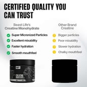 4 - BeastLife Creatine Monohydrate, Unflavoured 0.22 lb