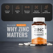 3 - AS-IT-IS Nutrition ATOM Zinc Gluconate 118mg, 60 veggie capsule(s)