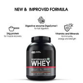2 - ON (Optimum Nutrition) Performance Whey, 4.4 lb Chocolate Milkshake