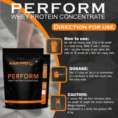5 - Nakpro Perform Whey Protein Concentrate, 2.2 lb Double Rich Chocolate